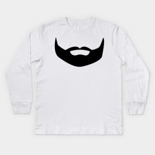 Cool Beard Kids Long Sleeve T-Shirt